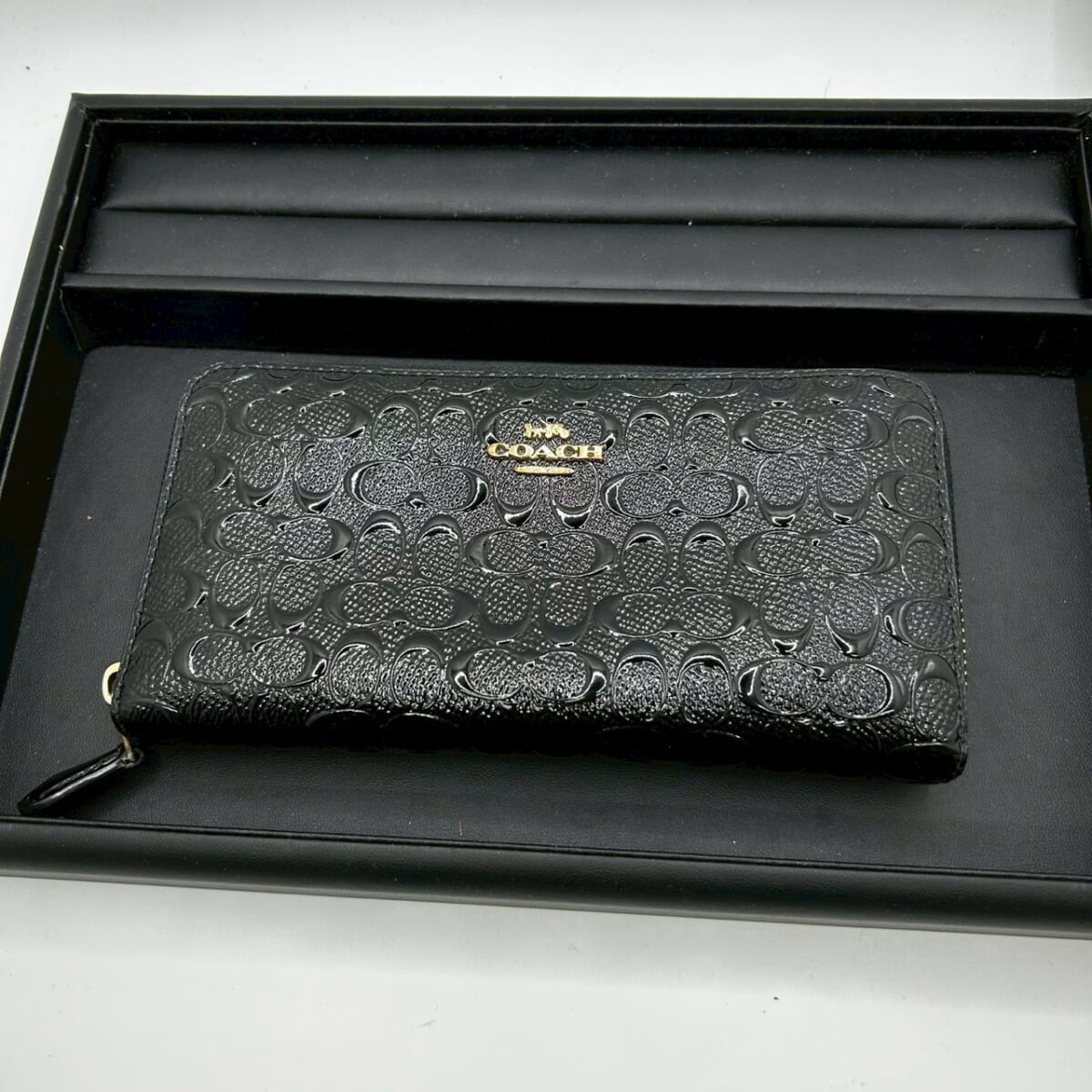 COACH ブラック 長財布 の買取