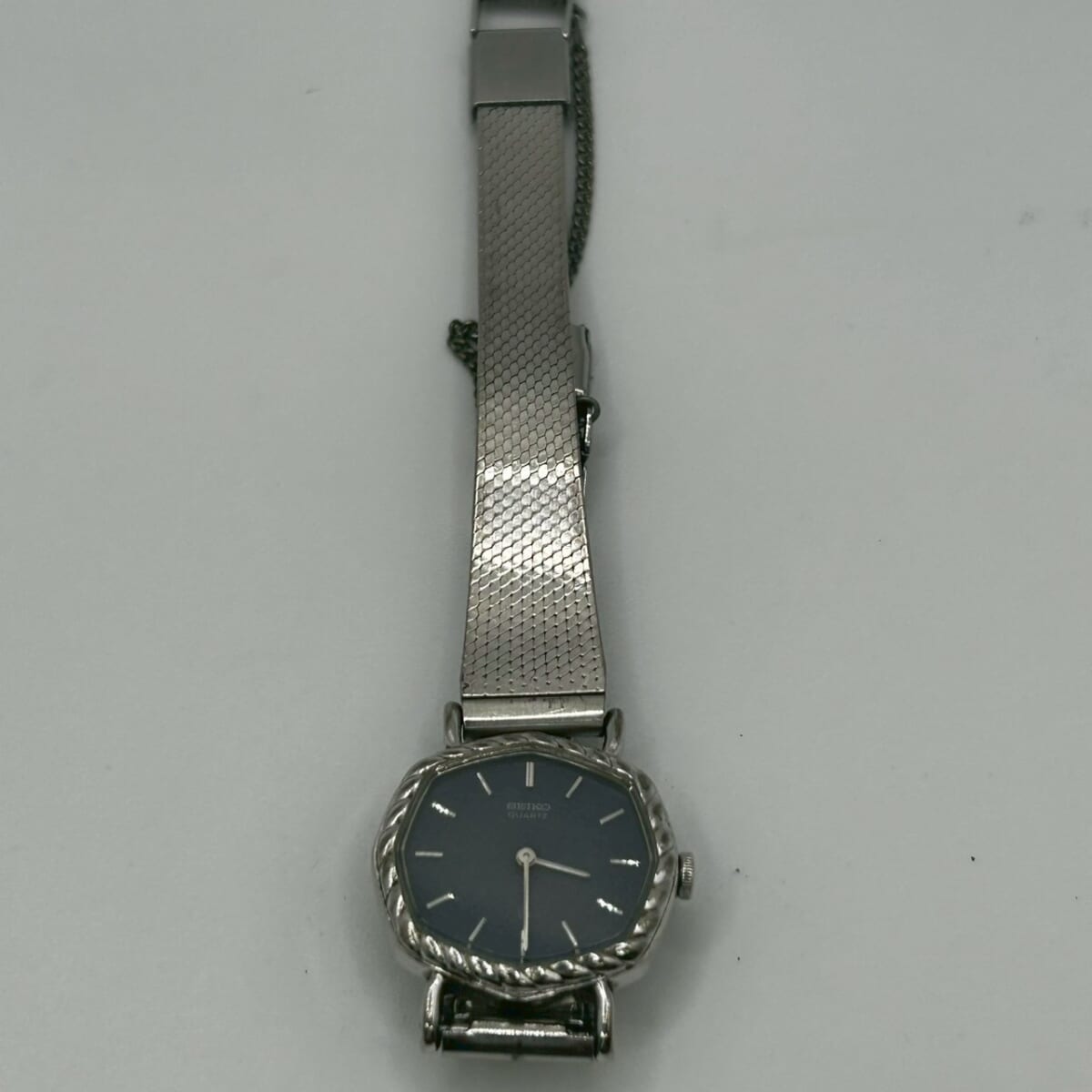 SEIKO 腕時計 ネイビー文字盤 不動の買取